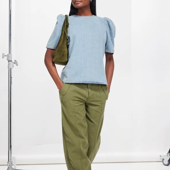 BNWT! Frame Denim Sonder Top SZ. L - Picture 2 of 9